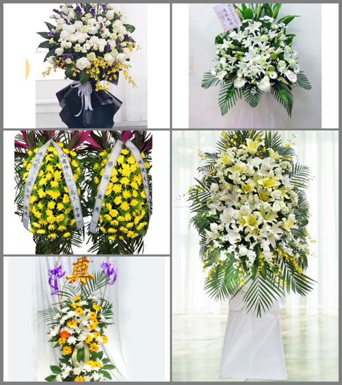 广西柳州融水县香粉乡白事花篮预定